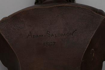 ANTONY SAMUEL ADAM-SALOMON, skulptur, brons, sign o dat 1867 i godset.