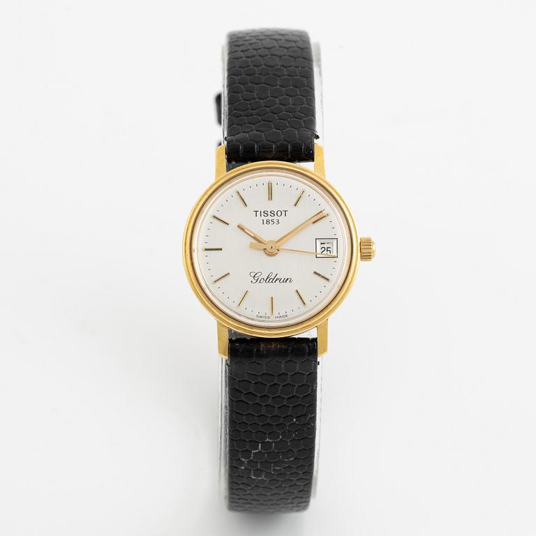 Tissot, 18K guld, Goldrun, armbandsur, 22 mm.