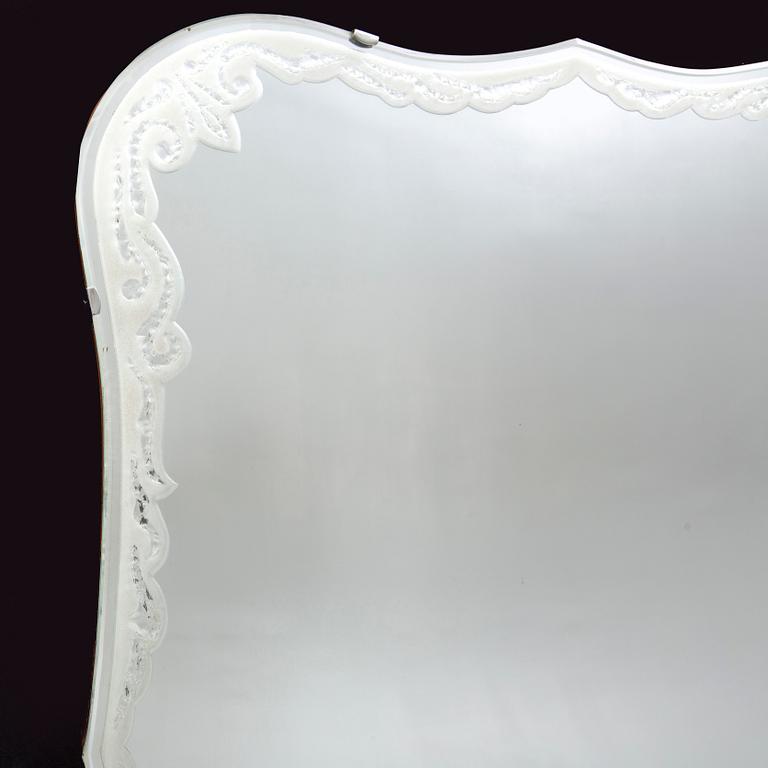 Spegel, Eriksmåla Glasbruk  1950-tal.