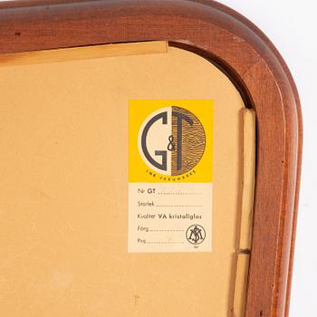 A Swedish Modern mirror, Glas & Trä, Hovmantorp, 1940s/50s.