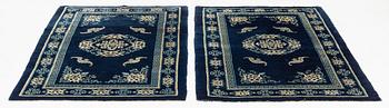 A matched pair of Baoutou rugs, China, c. 165 x 100-105 cm.
