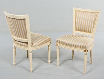 MATGRUPP, 5 delar, gustaviansk stil, 1900-talets andra hälft.