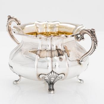 Kaffeservis, 3 delar, silver, Kultakeskus, Tavastehus, Finland 1927.