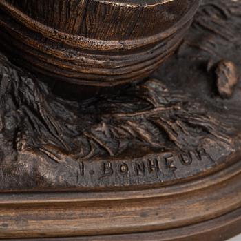 ISIDORE BONHEUR, a bronze sculpture.