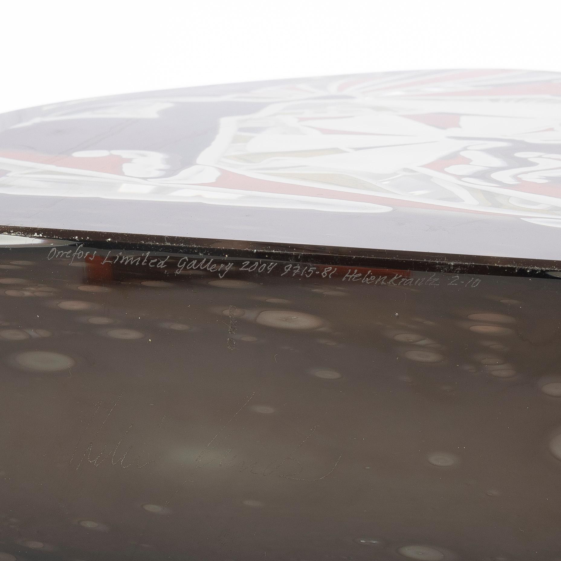 Helén Krantz, vaser, ett par, glas.