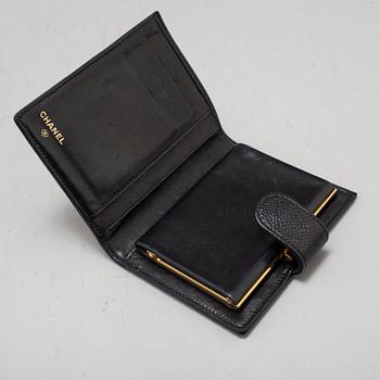 CHANEL, a caviar leather wallet, 1997-9.