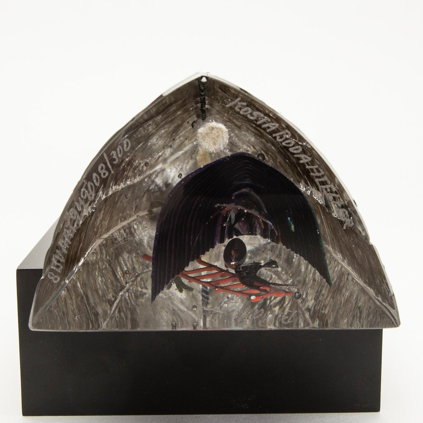 Bertil Vallien, a glass sculpture from Kosta Boda.