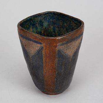 Dagmar Norell, a signed earthenware vase.