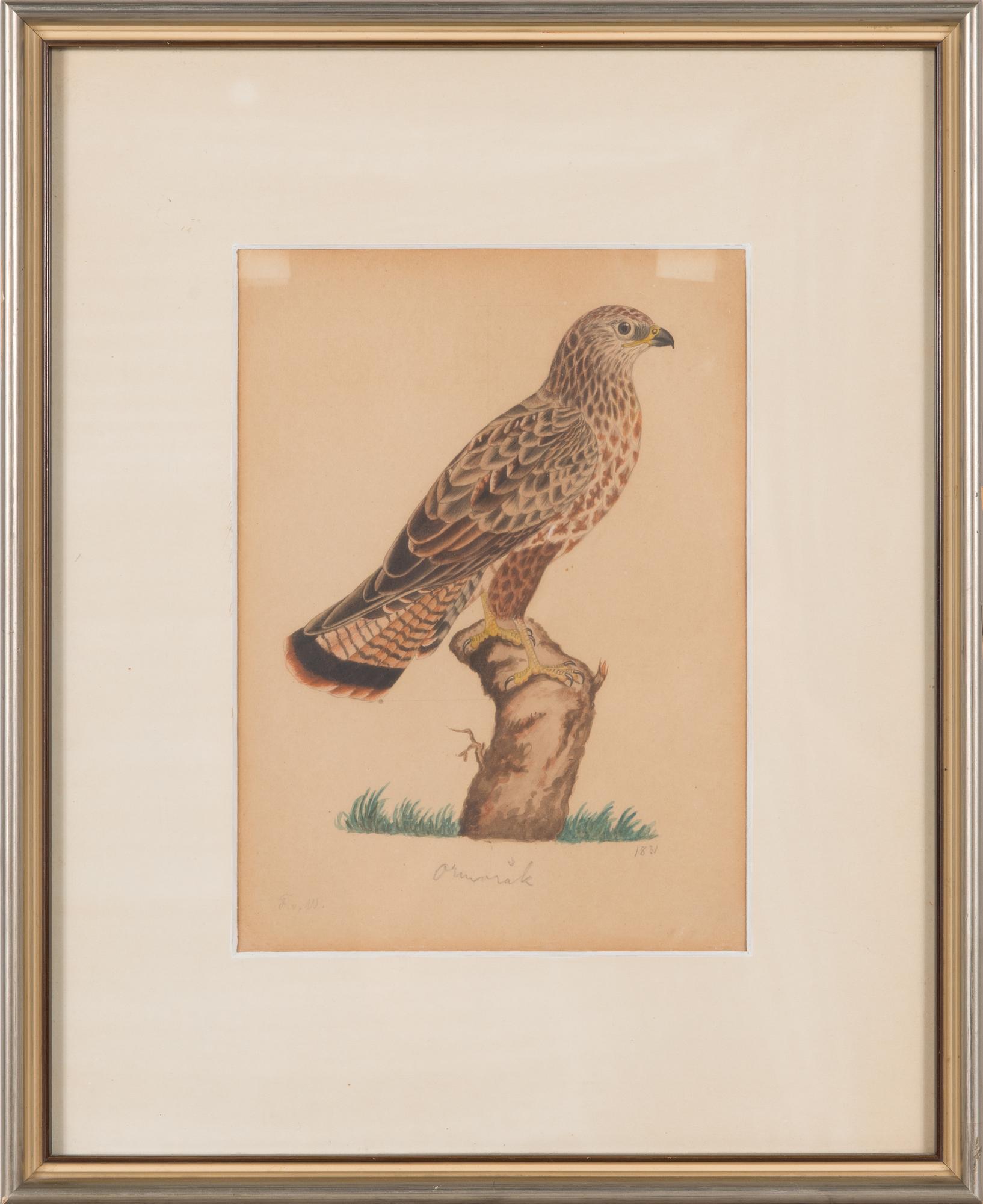 Ferdinand von Wright, watercolour, signed and dated 1831.