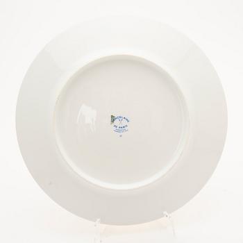 Tallrikar, 12 st, "Porcelaine de Paris" Frankrike, 1900-tal.