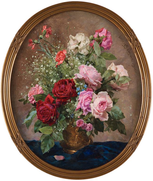 Louis Marie de Schryver, Blomsterstilleben.