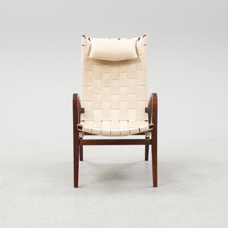Bruno Mathsson, fåtölj, "Gräshoppan", Mathsson International, Värnamo, 1992.