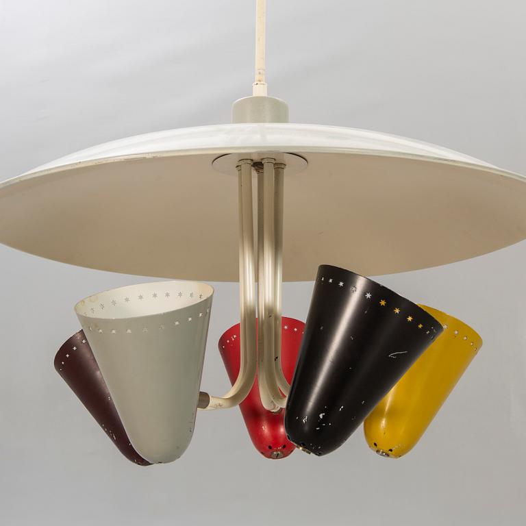 H Busquet, ceiling lamp for Hala Zeist 1950s.
