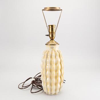 An Uppsala Ekeby ceramic 1940s table lamp.