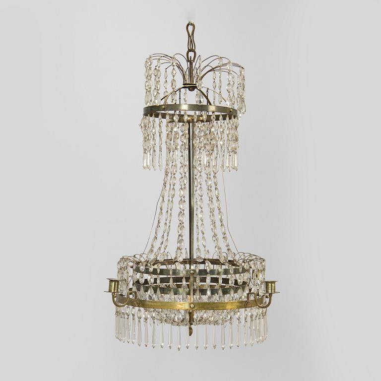 An early 19th century late Gustavian chandelier.