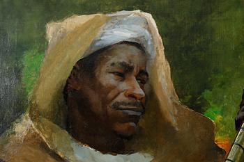 HUGO BIRGER, oil on canvas, signed H. Birger g. S.A.P (konstnärens far Sven August Petterson).