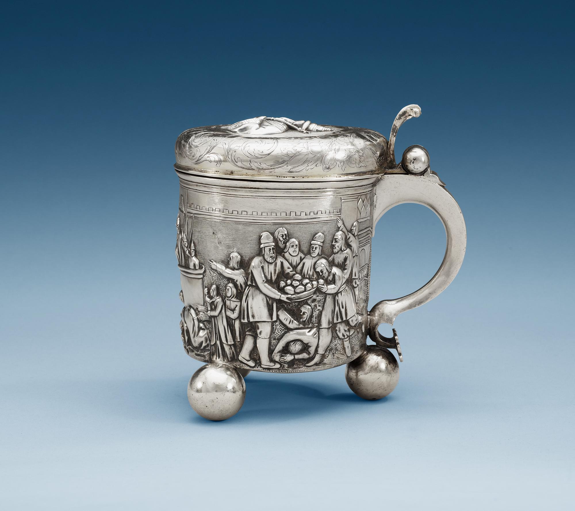 DRYCKESKANNA av Batholome Wilckens, Hamburg ca 1700.