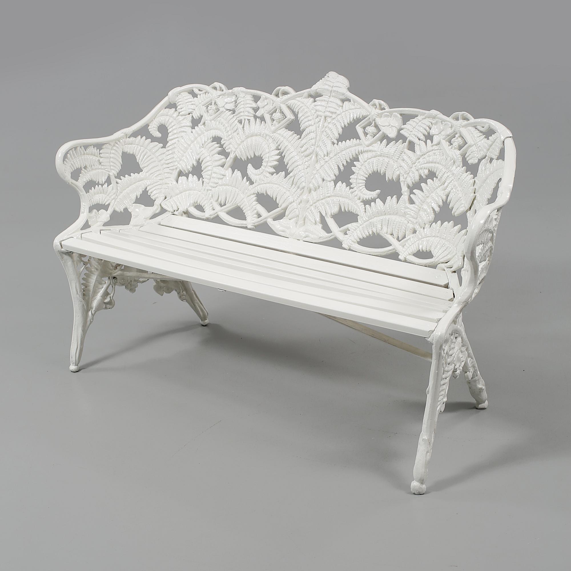 TRÄDGÅRDSOFFA, Melins Metallgjuteri, Anderstorp, 1900-talets andra hälft/2000-talets början.