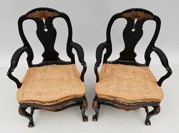 KARMSTOLAR, 1 par, omkring år 1900.