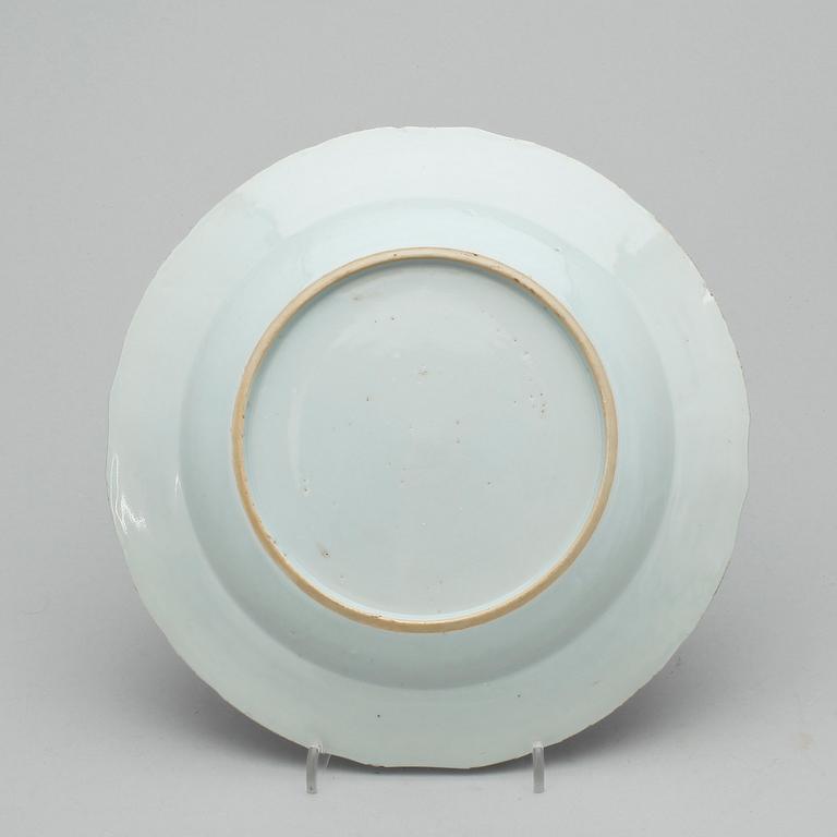 TALLRIKAR, 8 st, porslin, Kina, 1700-tal.