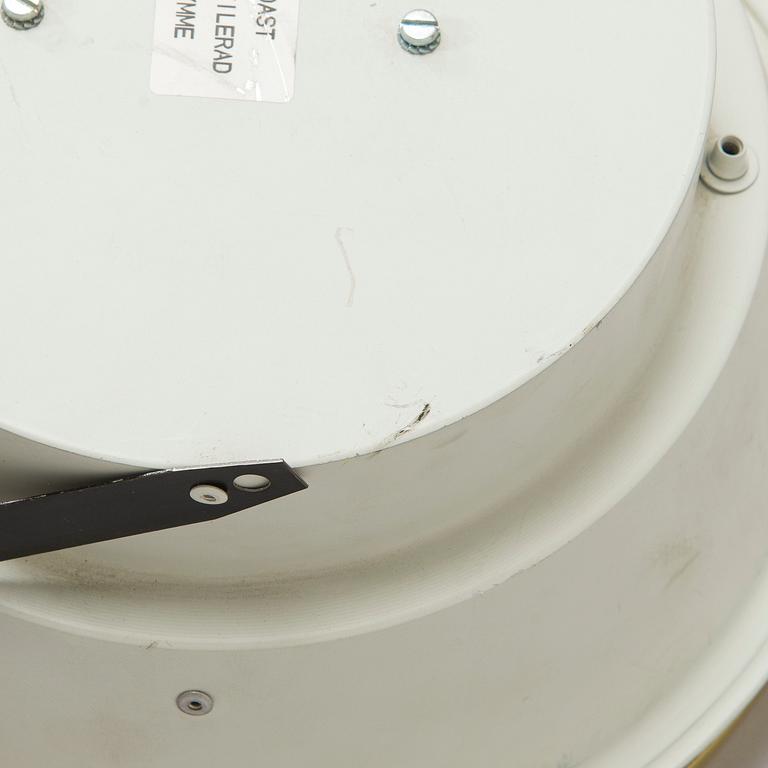 Arne Jacobsen, A pair of 'Munkegaard' ceiling lights for Louis Poulsen, Denmark.