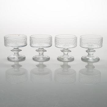 Timo Sarpaneva, A set of 28 'Senator' glasses from Iittala, Finland, 1969-1981.