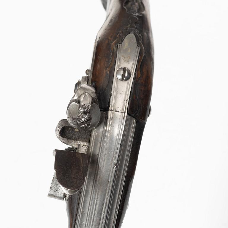Flintlock pistol, attributed to Angelo Bini, Italy, late 18th century.
