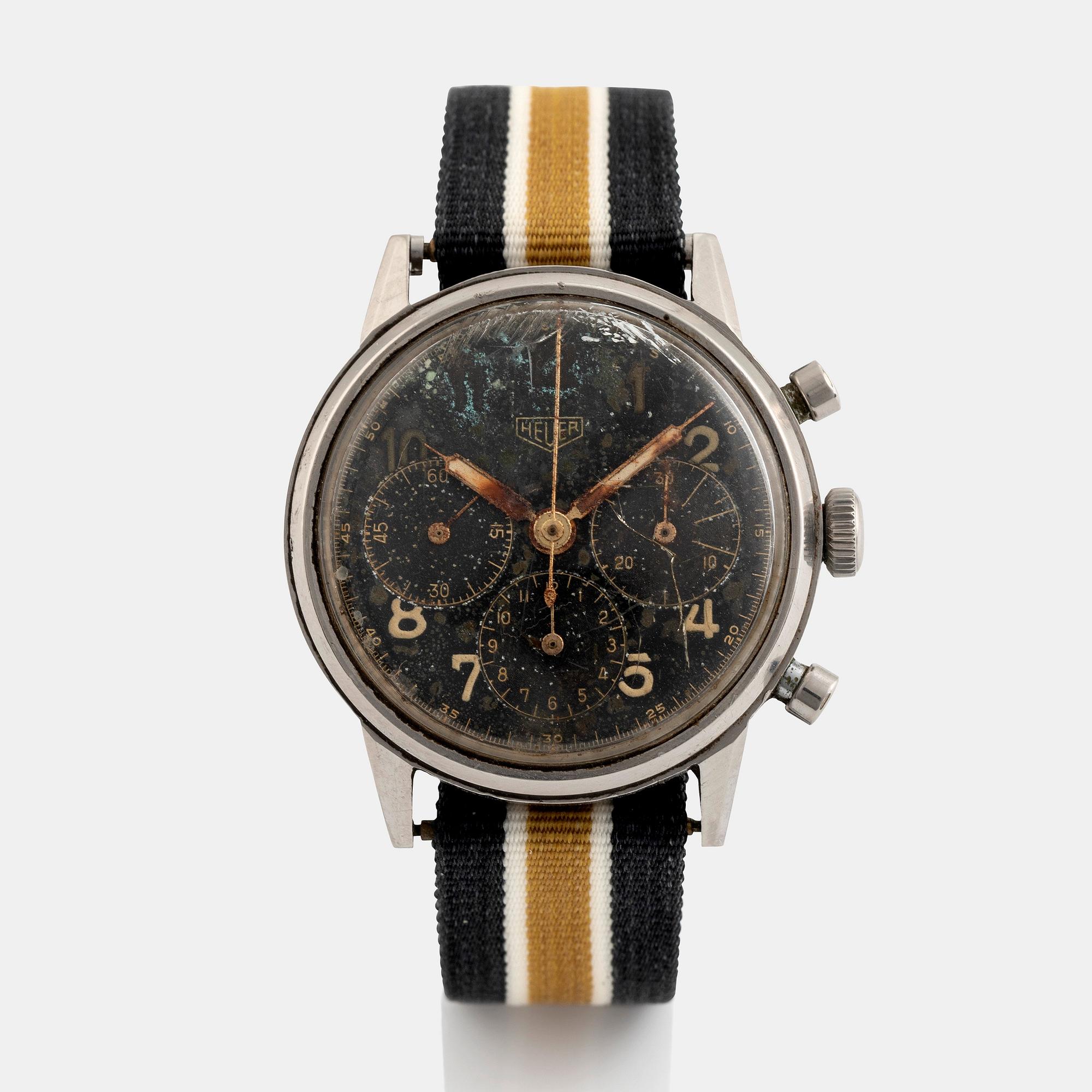 Heuer, chronograph, ca 1945.