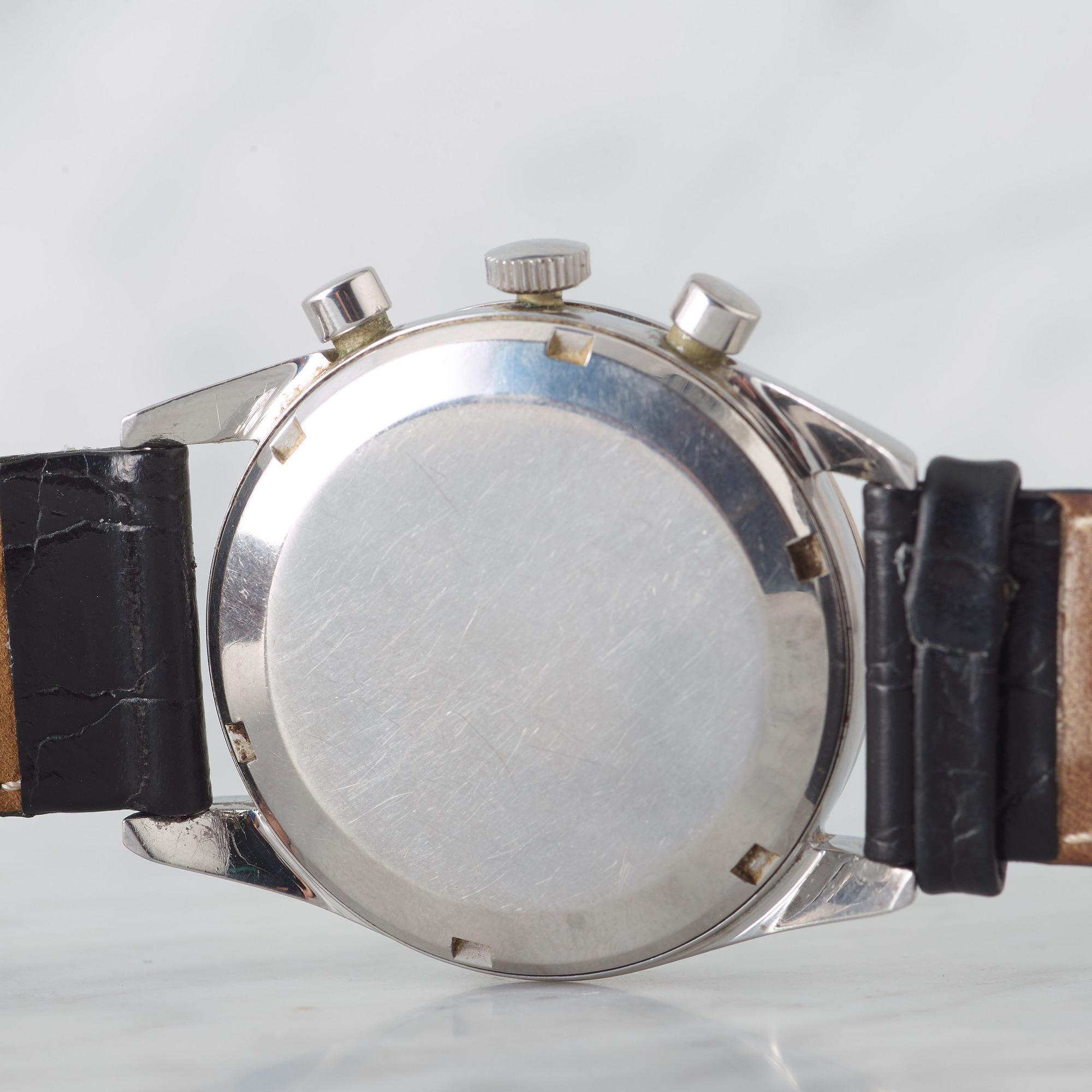 UNIVERSAL GENEVE, Uni-Compax, "Big Eye", chronograph, wristwatch, 36.5 mm,