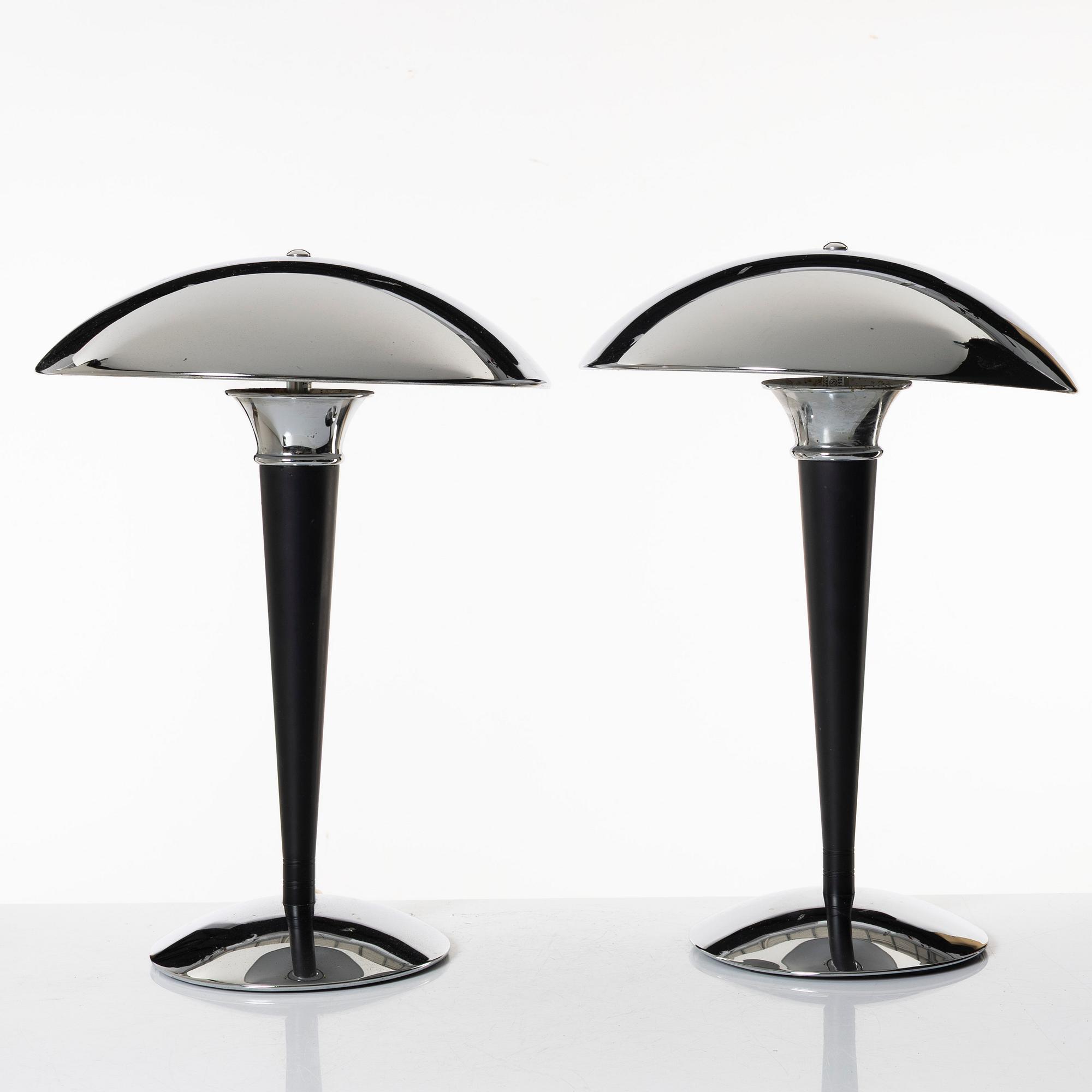 Table lamps, a pair, Dakapo, Ikea, 1993.