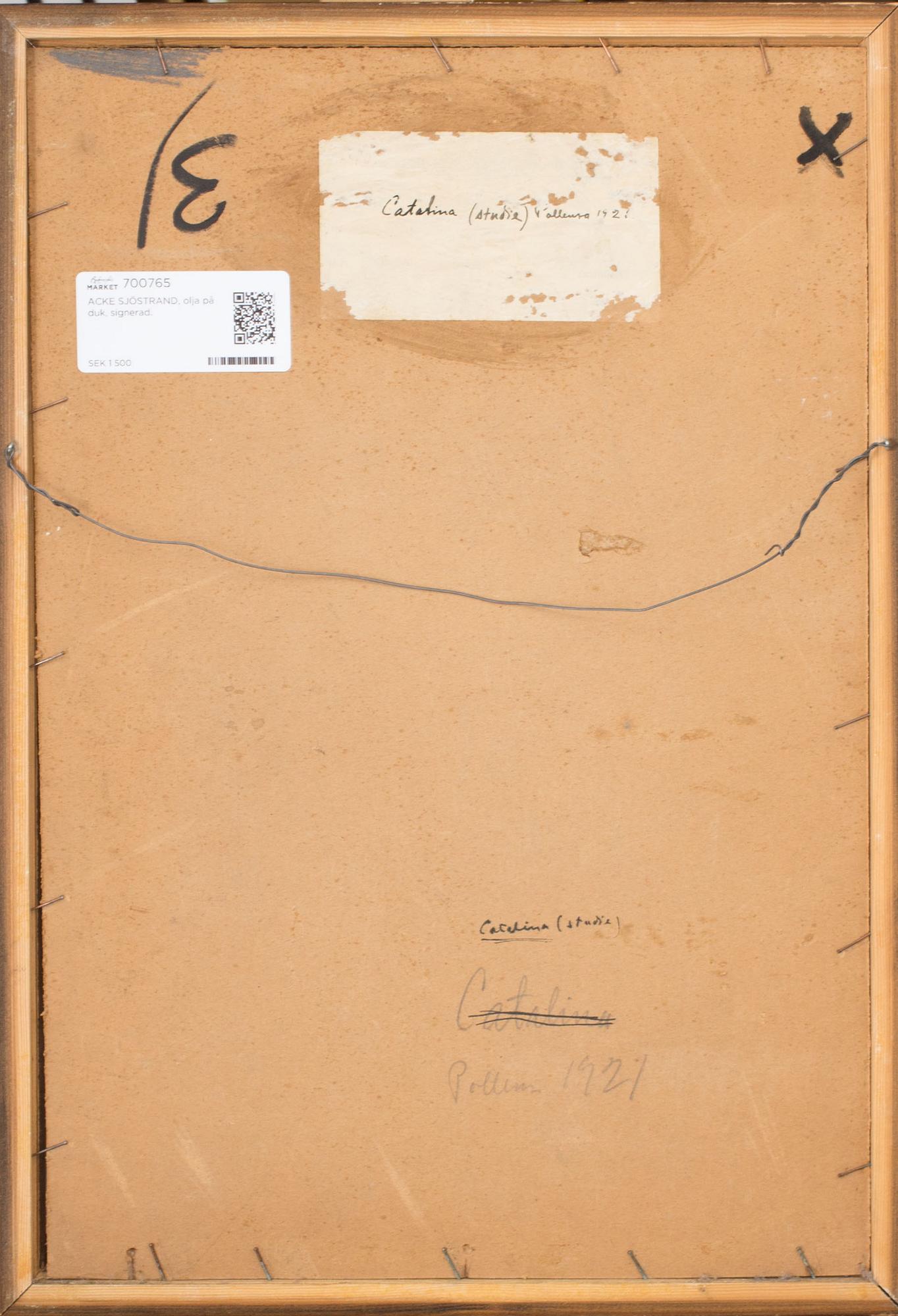 ACKE SJÖSTRAND, olja på duk, signerad.