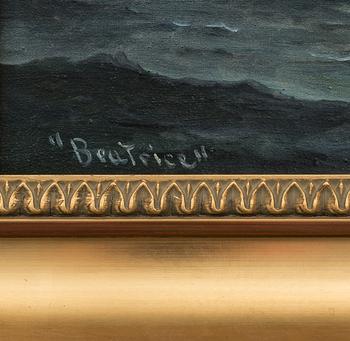 STURE LINDSTRÖM, olja på duk, signerad, samt medföljande bok.