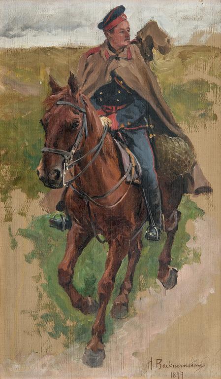 Hugo Backmansson, A SOLDIER.