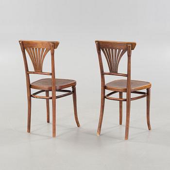 THONET, stolar, ett par, 1900-talets början.