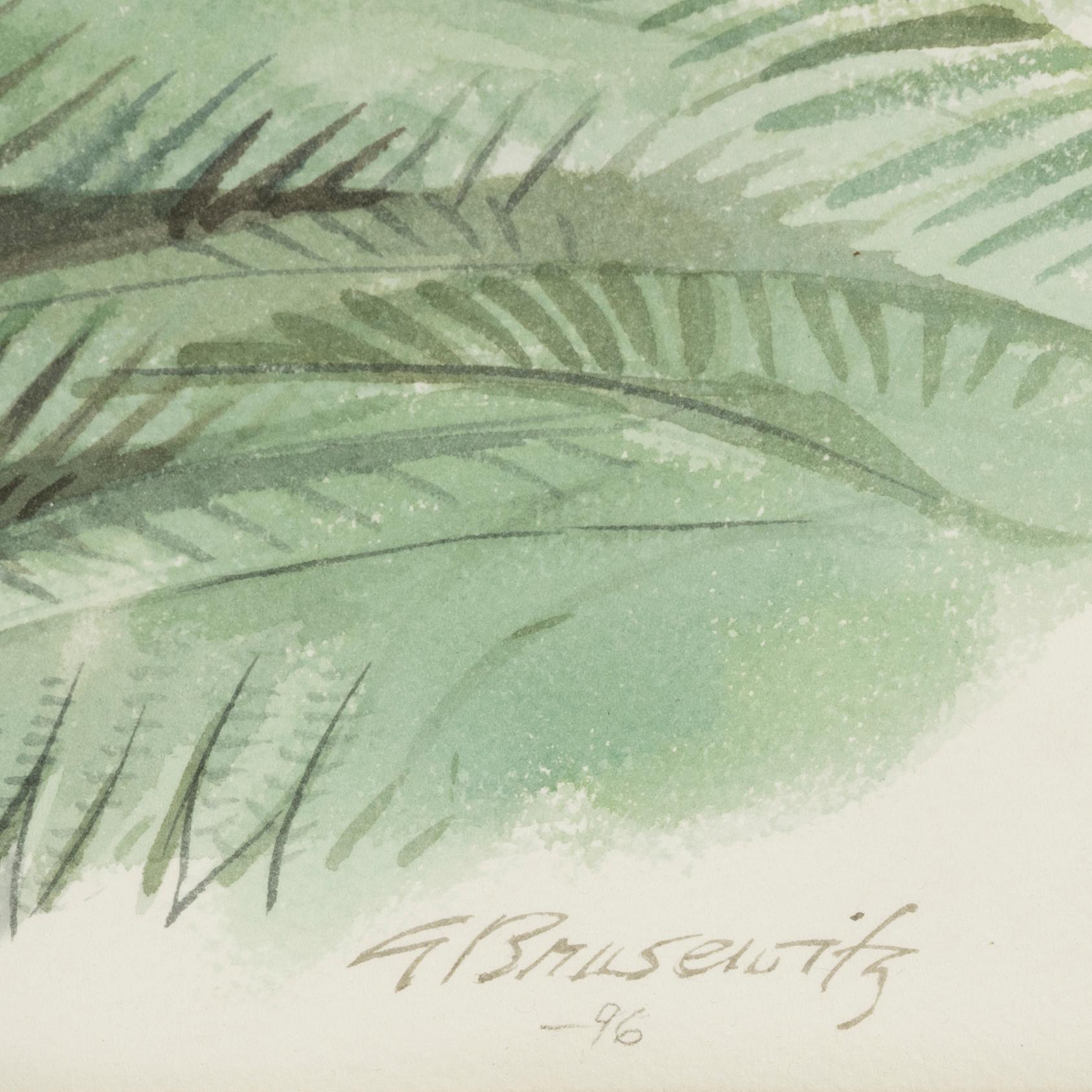 Gunnar Brusewitz, watercolor, signed and dated -96.