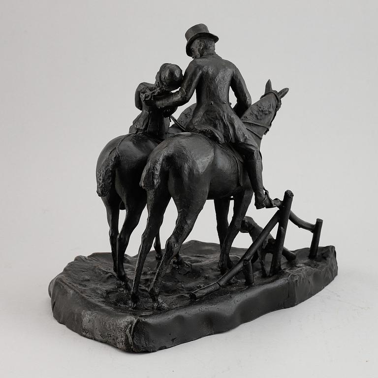 Unknown artist, sculpture, bronze.