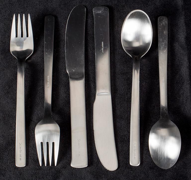 BESTICK, 91 delar, Georg Jensen "Scandinavia", rostfritt.