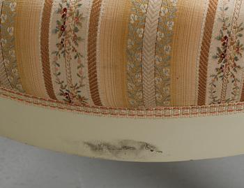 KARMSTOLAR, ett par, rokokostil, 1900-tal.