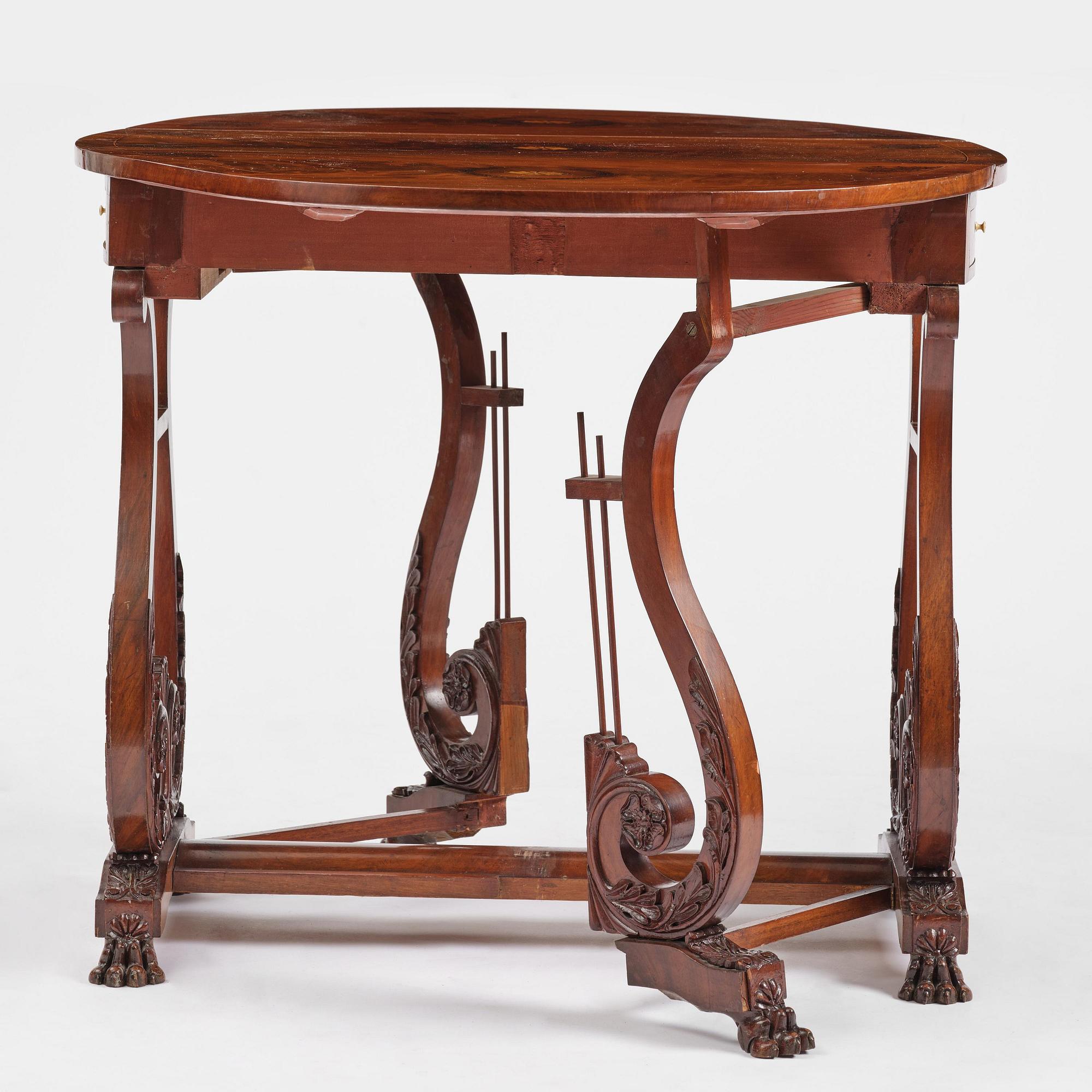 Biblioteksbord, Sverige, 1800-talets första hälft.