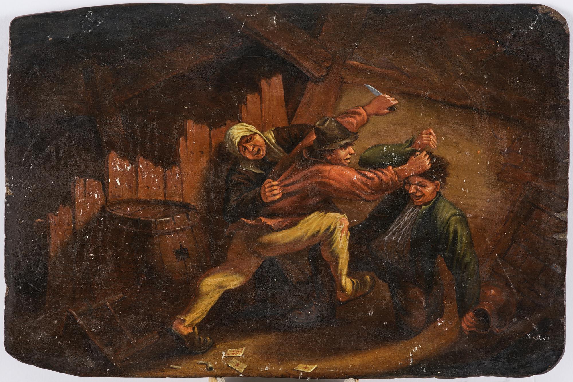 Dutch school 17th/18th century, The Card Sharp.