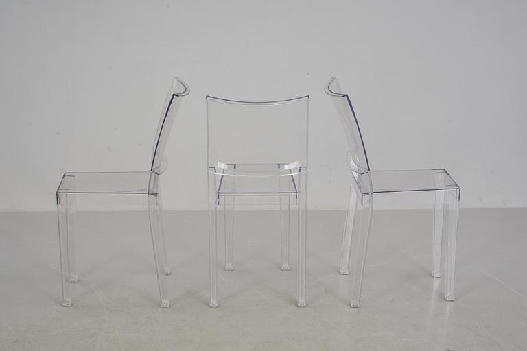 STOLAR, 3 st, "La Marie" Philippe Starck, Kartell, Italien, modellen formgiven 1998.