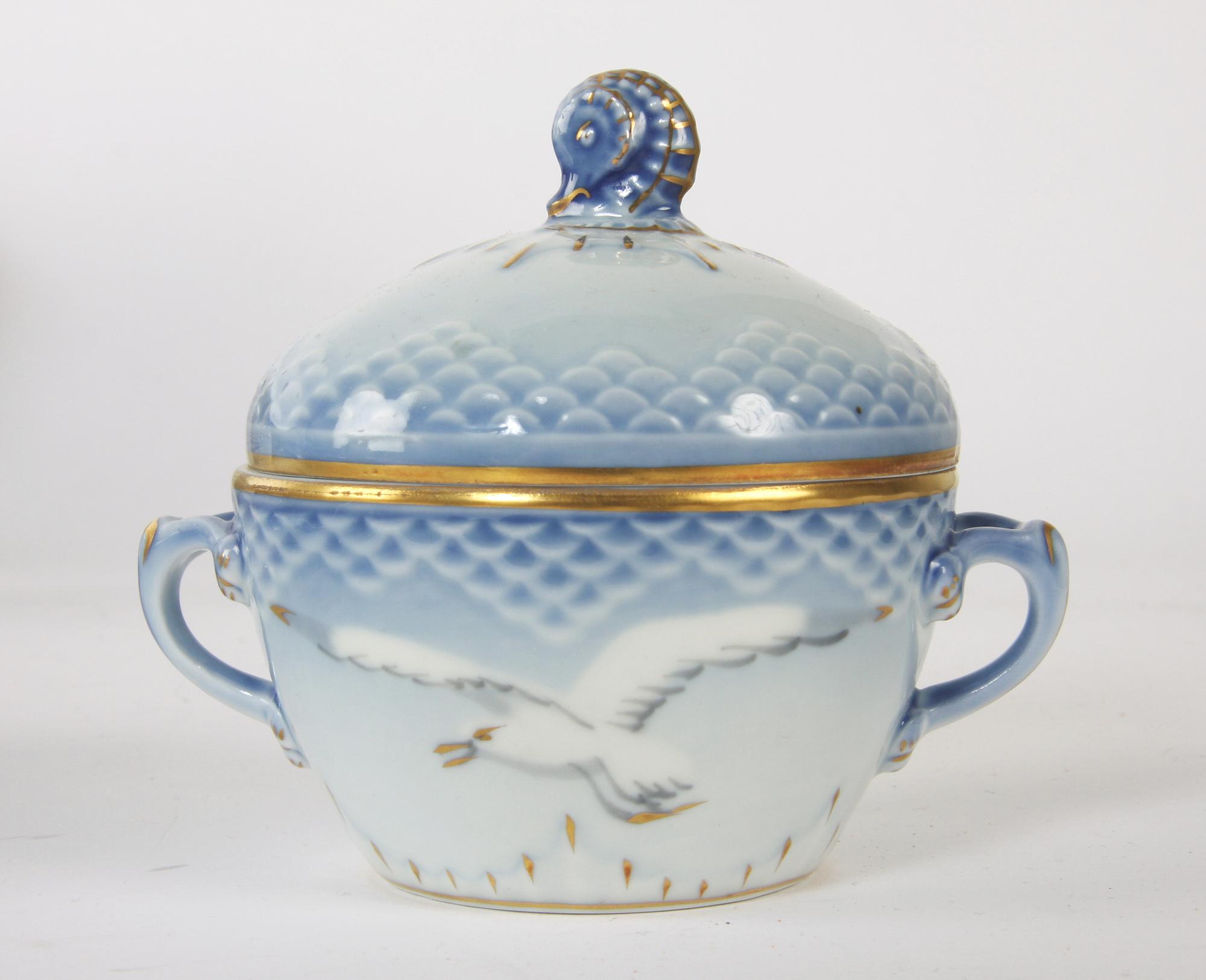 KAFFESERVIS, 34 delar, porslin, Bing & Gröndal "Måsen".