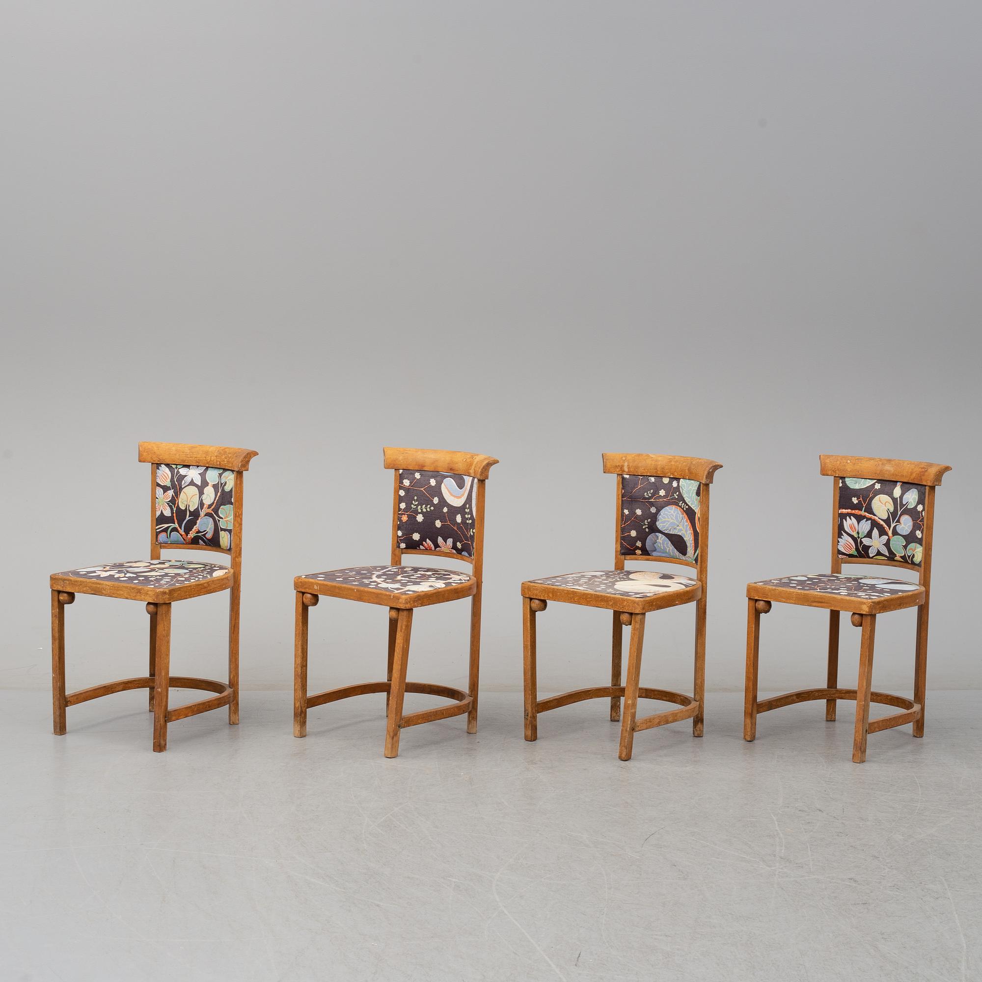 JOSEF HOFFMANN, soffgrupp, 9 delar, Jacob & Josef Kohn, Wien, Österrike tidigt 1900-tal.