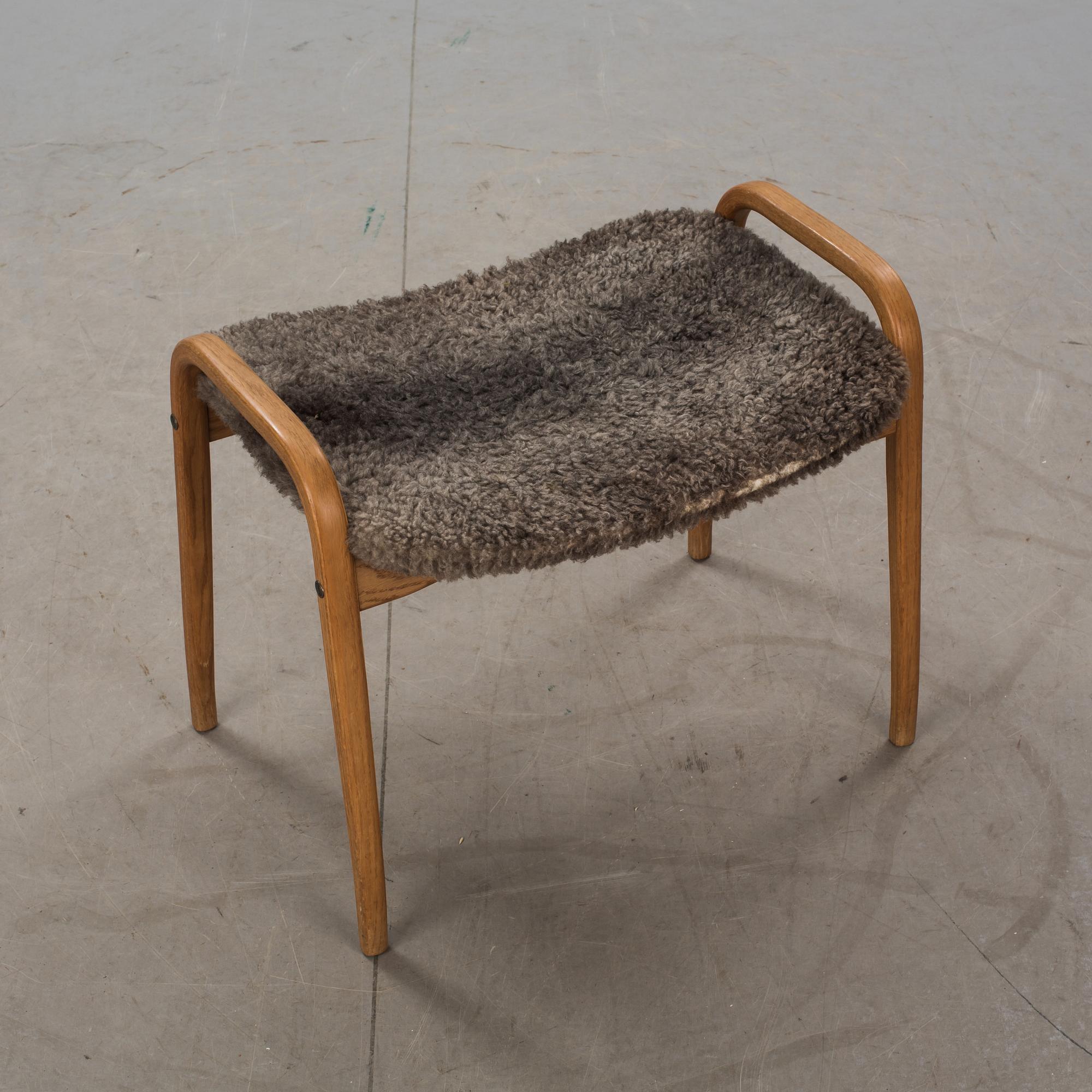 FÅTÖLJ med FOTPALL, "Lamino", Yngve Ekström.