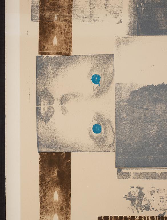 Robert Rauschenberg, lithograph in colours. Signed and numbered 17/39.