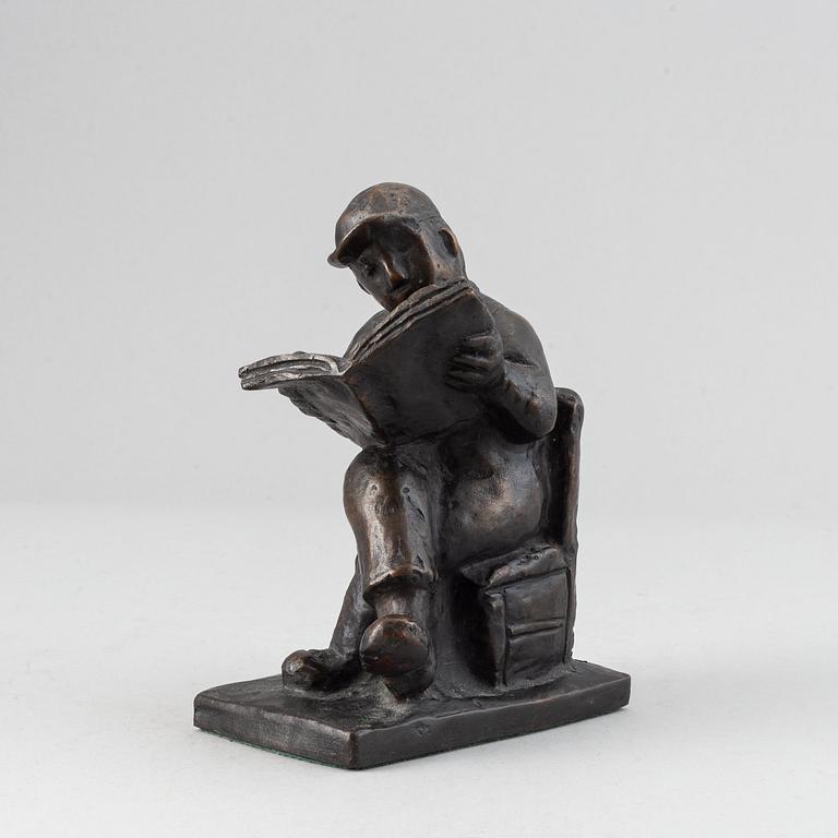 Sven Lundqvist, skulptur, brons, signerad.