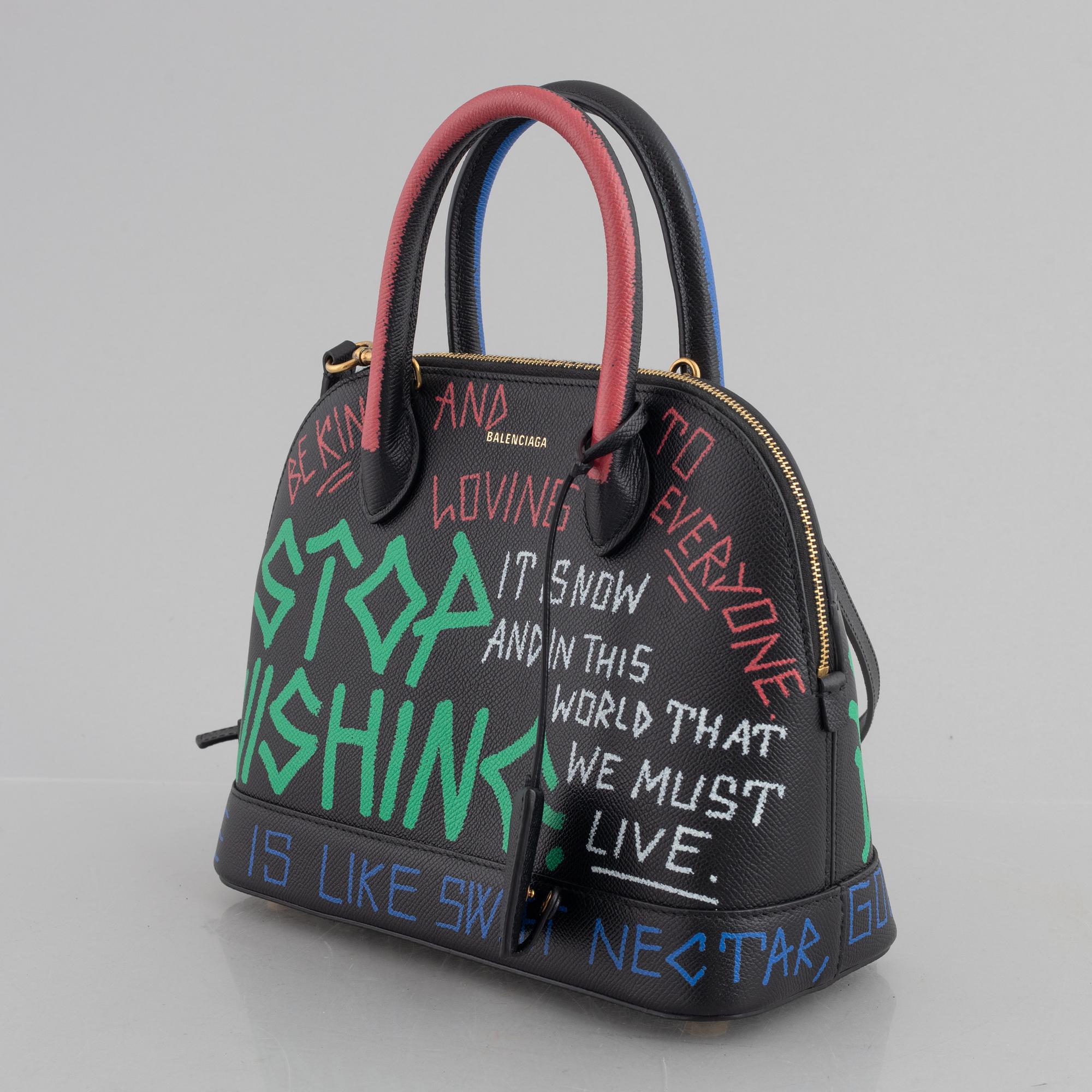 Balenciaga, bag, "Graffiti Ville".