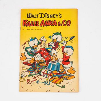 Comic book, "Kalle Anka & Co" No. 1, 1950.