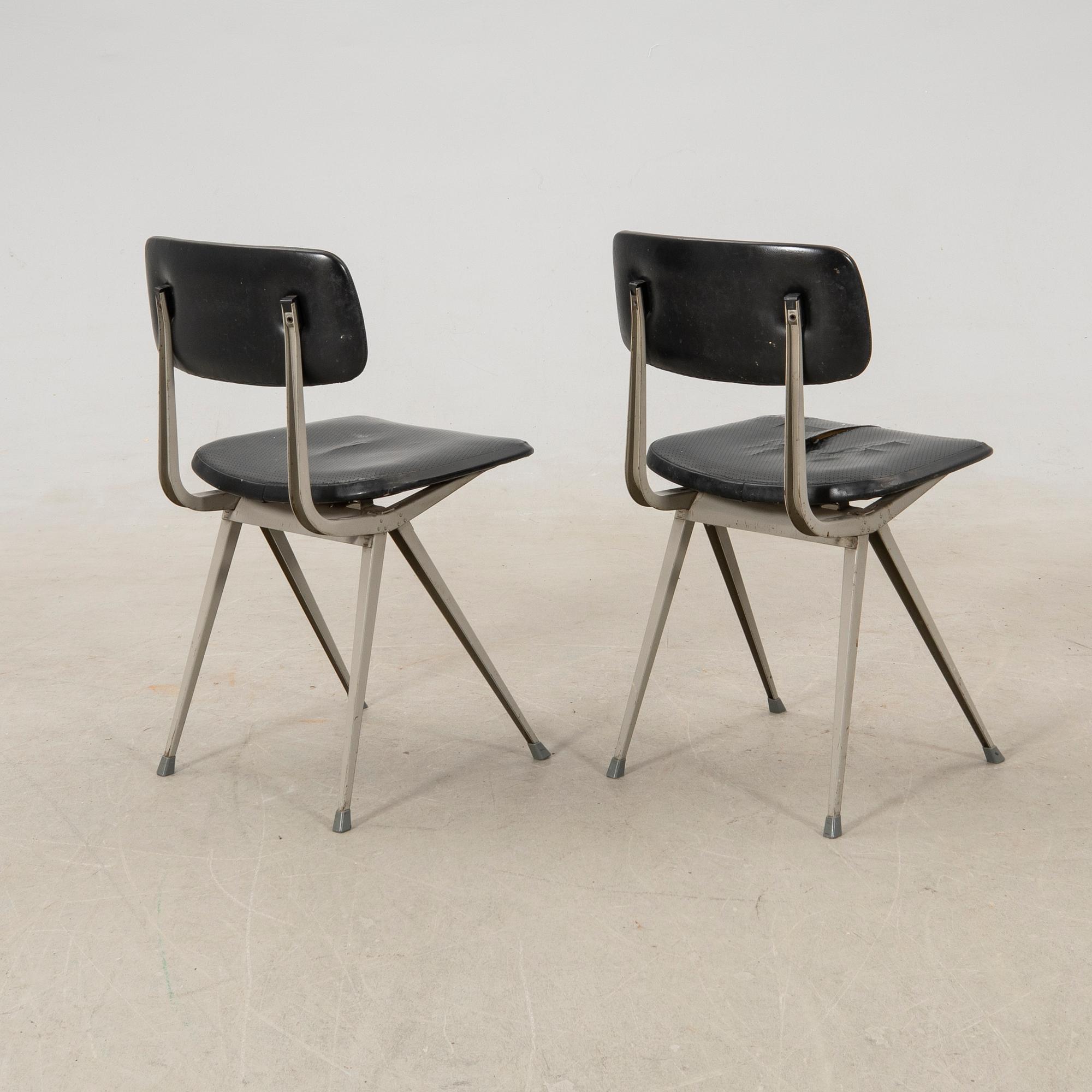 Friso Kramer & Wim Rietveld chairs 2 pcs "Result" second half of the 20th century.