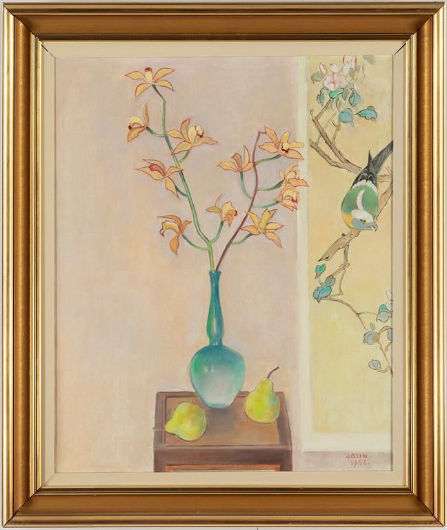 Einar Jolin, Still life with orchid.